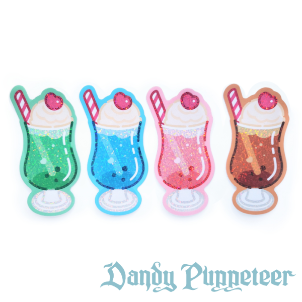 Soda Float Glitter Sticker