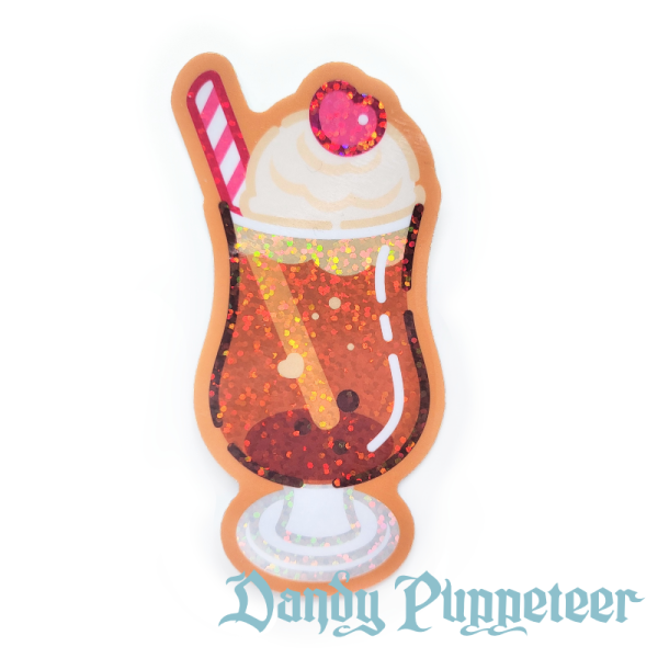 Soda Float Glitter Sticker - Image 5