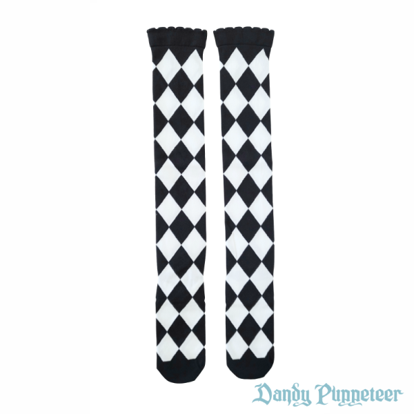 Harlequin Diamond Over Knee Socks - Image 2